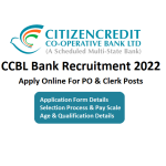 CCBL Bank Recruitment 2022